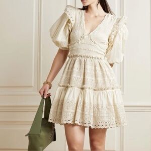 Sea New York Marley Pleated Smocked Mini Dress Size 4